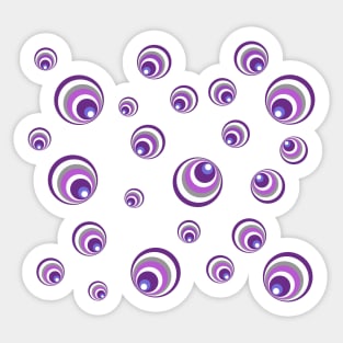 Pop Art Bubbles - purple Sticker